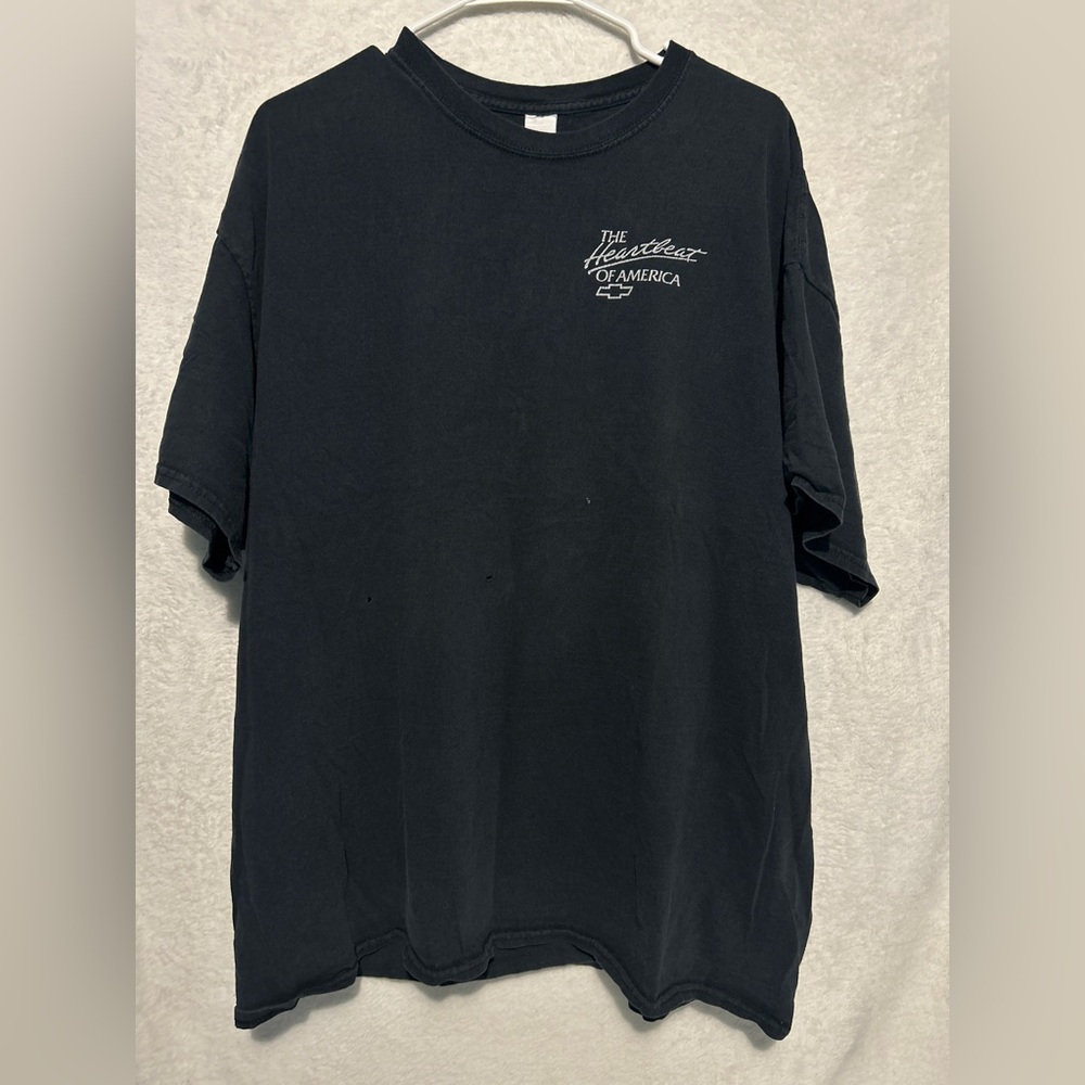 Chevy The Heart Of America Nation Racing Graphic Crew Neck T-shirt Size 2XL